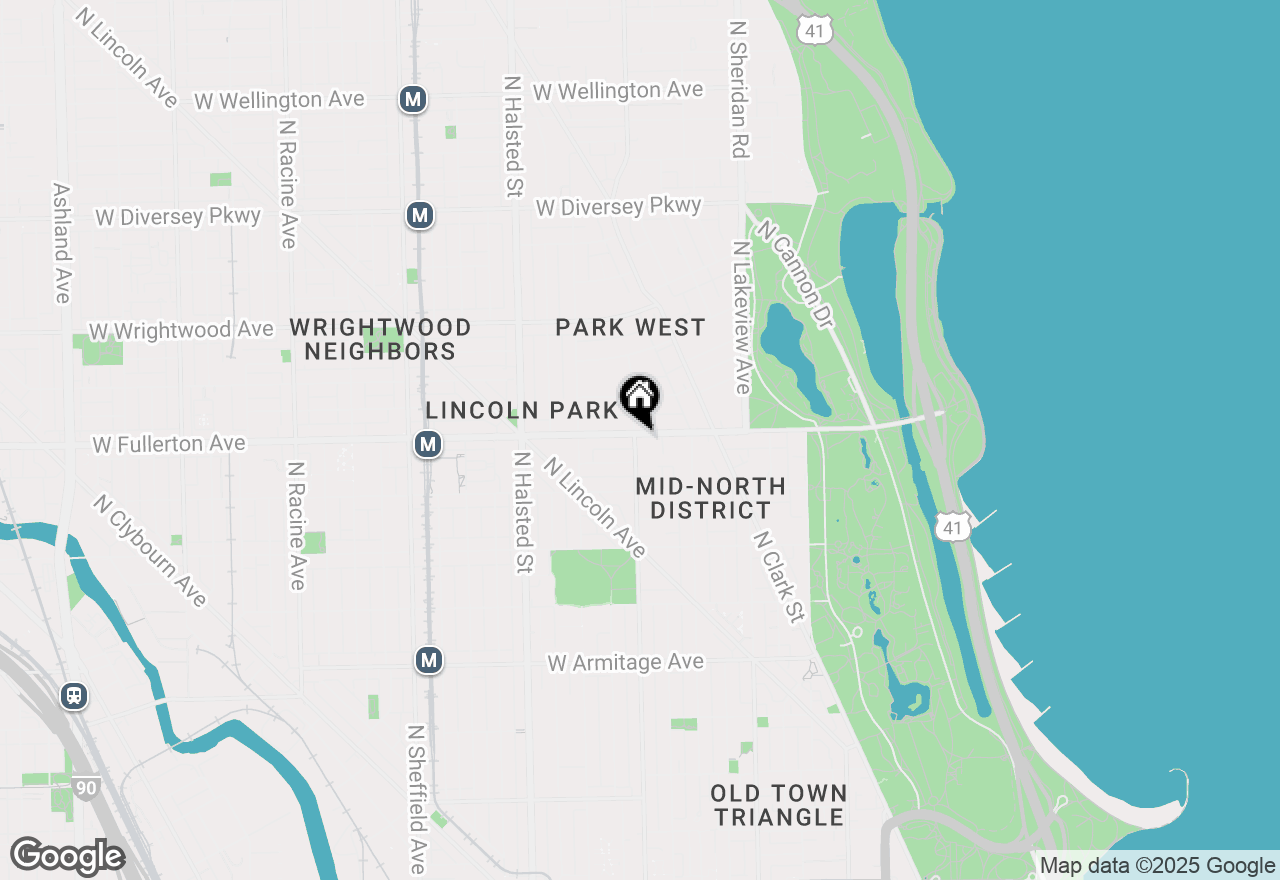 Map of 2351 N Geneva Terrace #2, Chicago, IL 60614