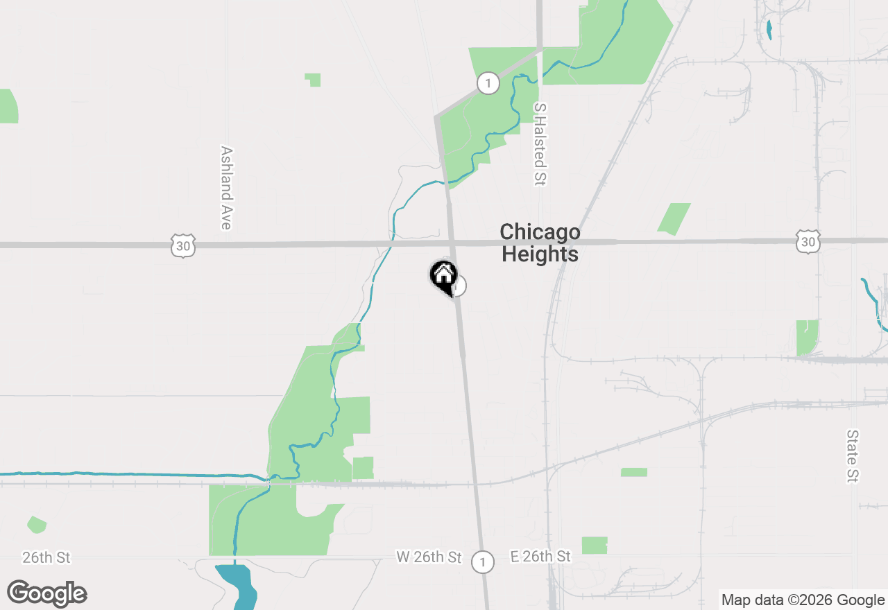Map of 15 W Mceldowney Street, Chicago Heights, IL 60411