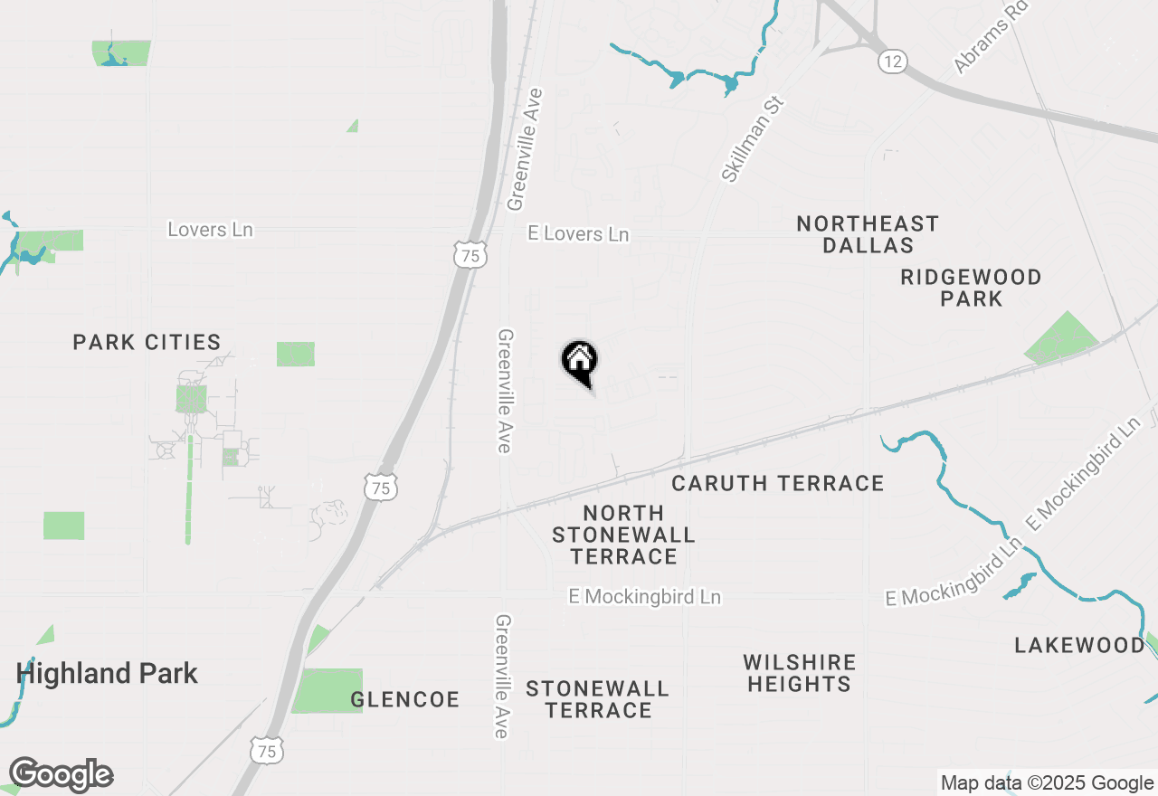 Map of 5835 Sandhurst Lane #D, Dallas, TX 75206