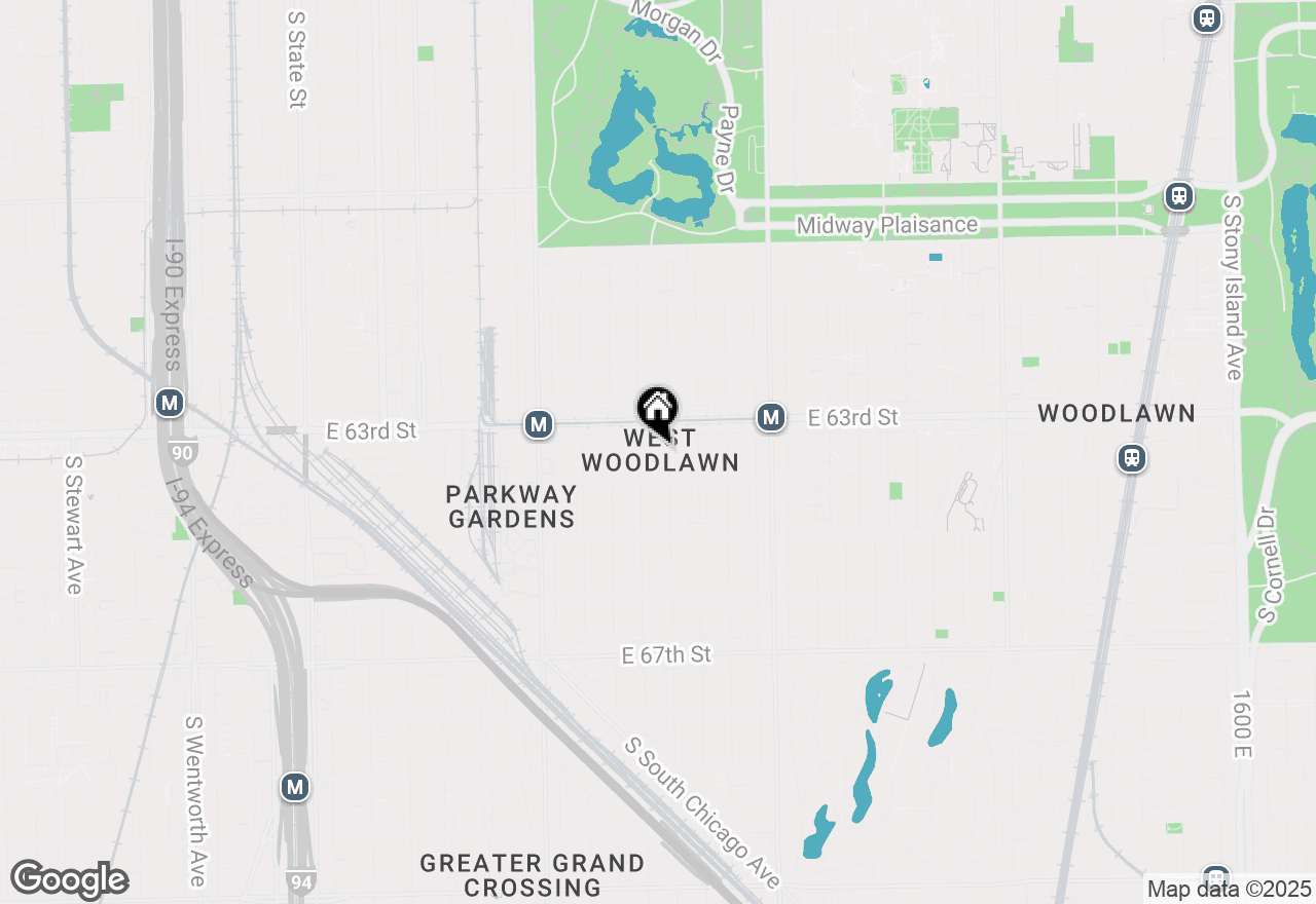 Map of 6347 S St Lawrence, Chicago, IL 60637
