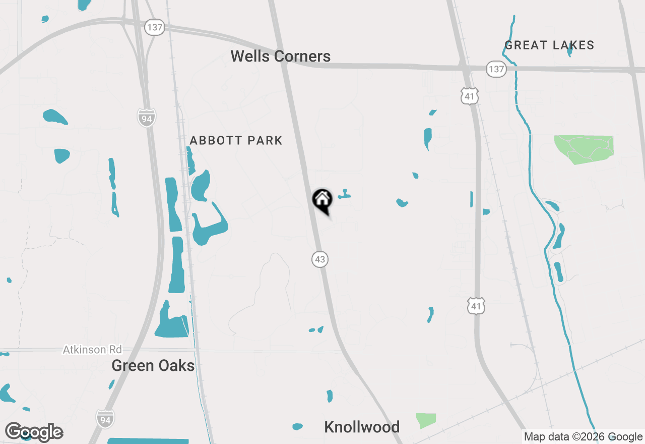 Map of 3333 Stratford Court #3F, Lake Bluff, IL 60044