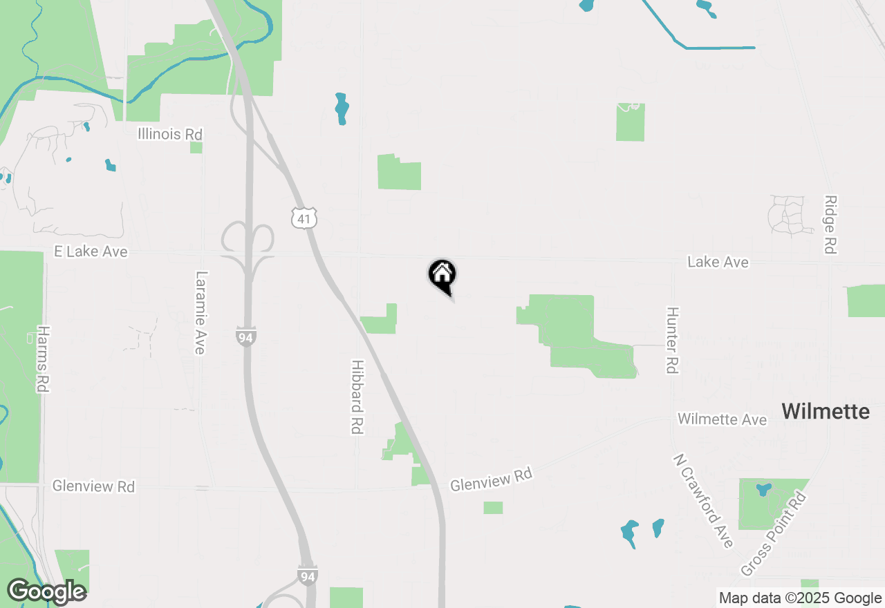 Map of 738 Romona Road, Wilmette, IL 60091