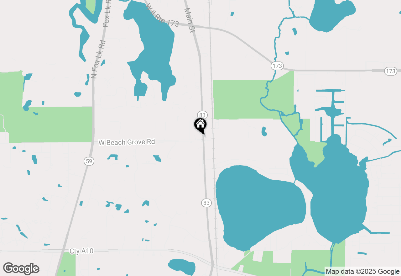 Map of 23512 W Beach Grove Road, Antioch, IL 60002