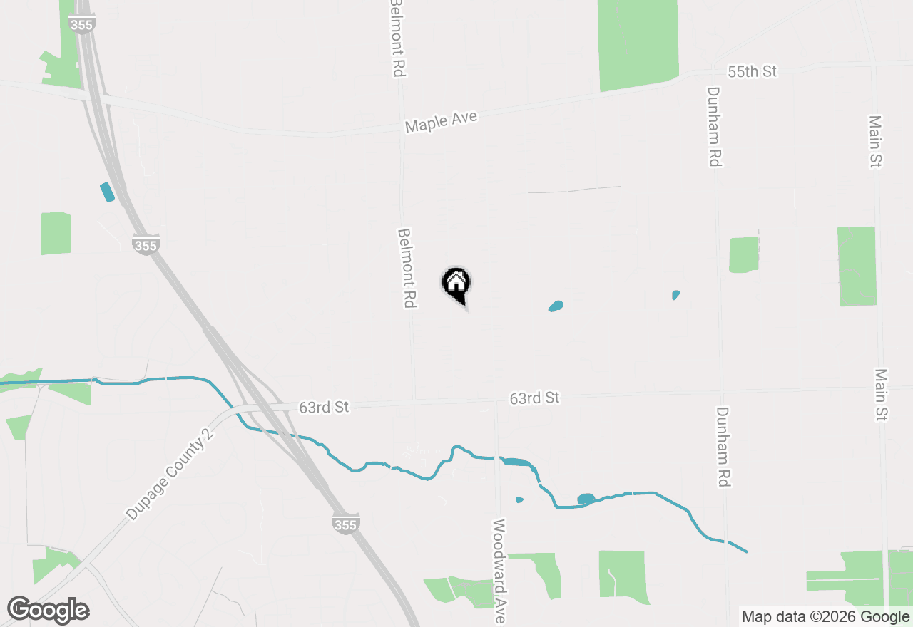 Map of 6029 Pershing Avenue, Downers Grove, IL 60516