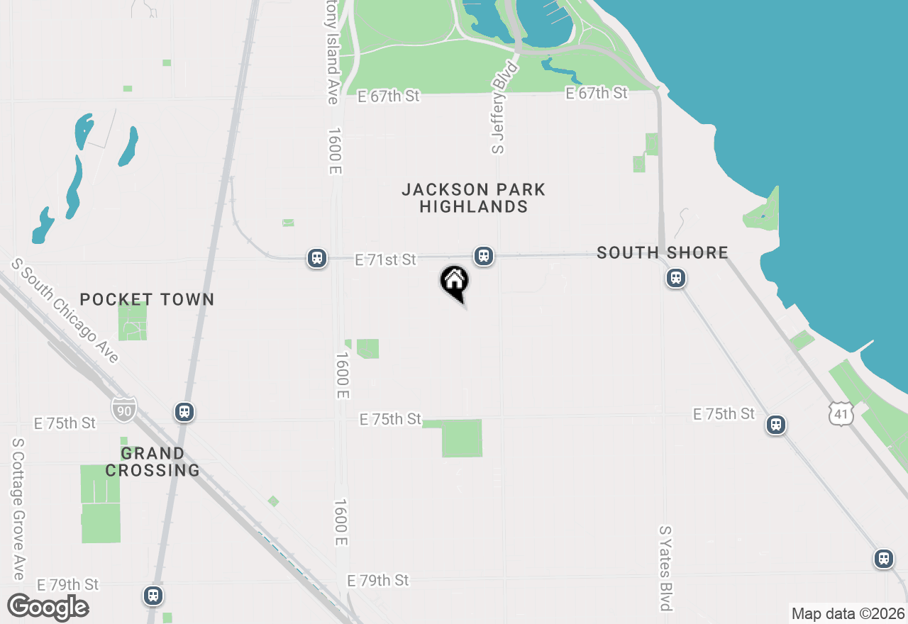 Map of 7221 S Bennett Avenue, Chicago, IL 60649