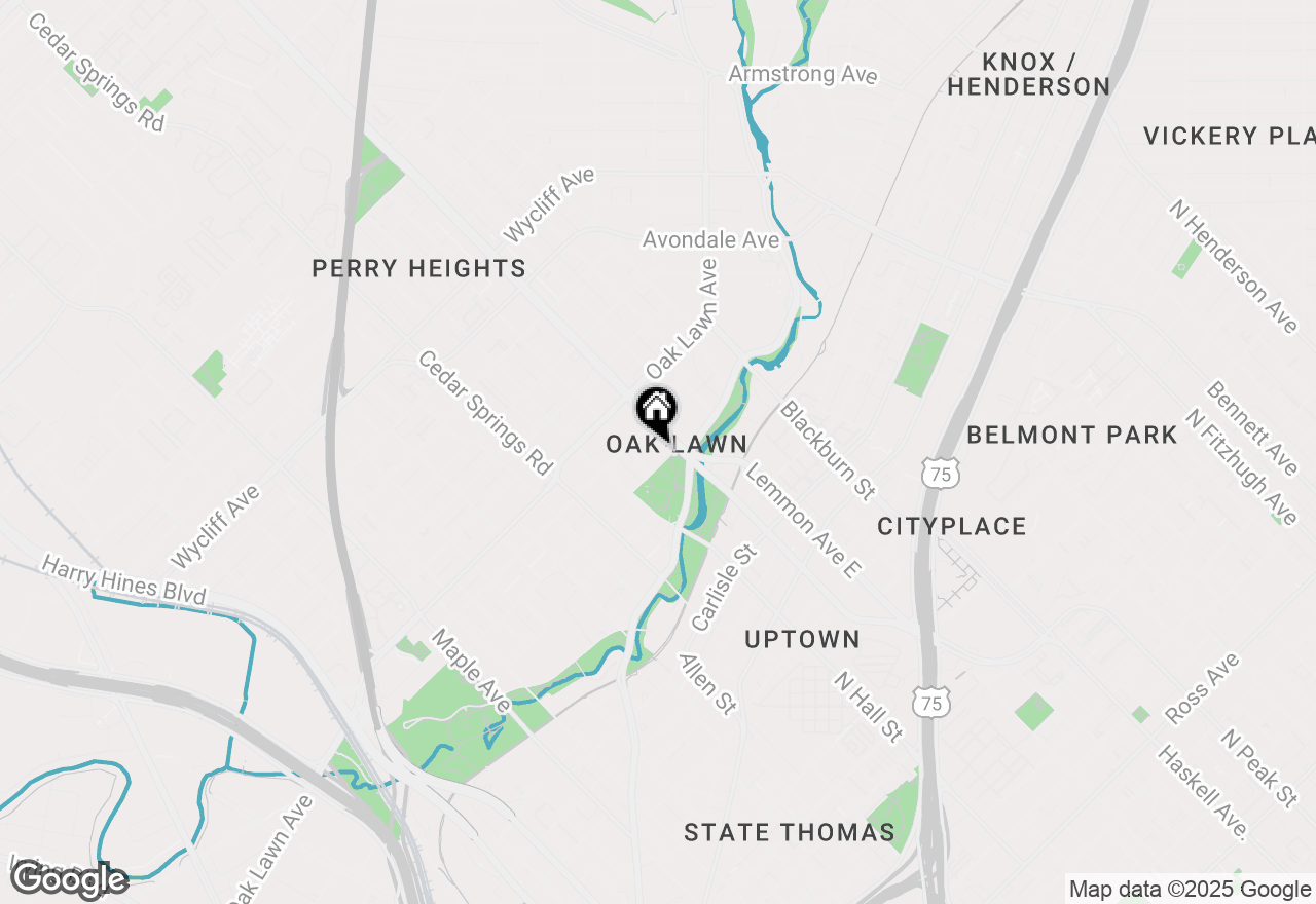 Map of 3401 Lee Parkway #3A, Dallas, TX 75219