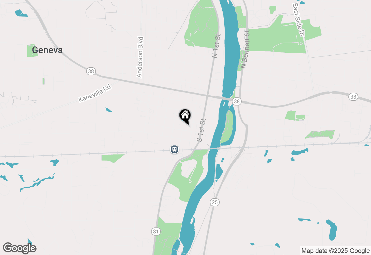 Map of 317 S Third Street, Geneva, IL 60134