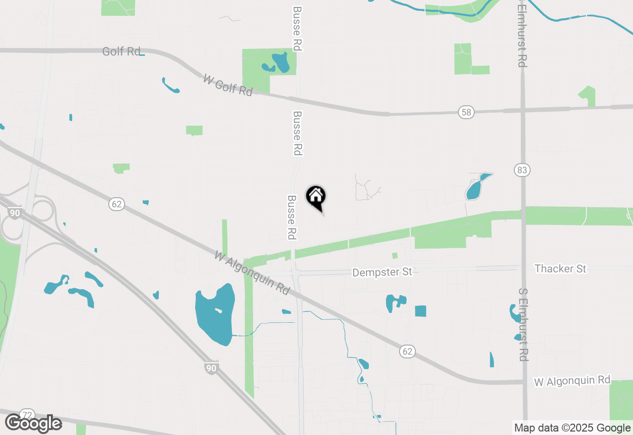 Map of 1424 S Birch Drive, Mount Prospect, IL 60056